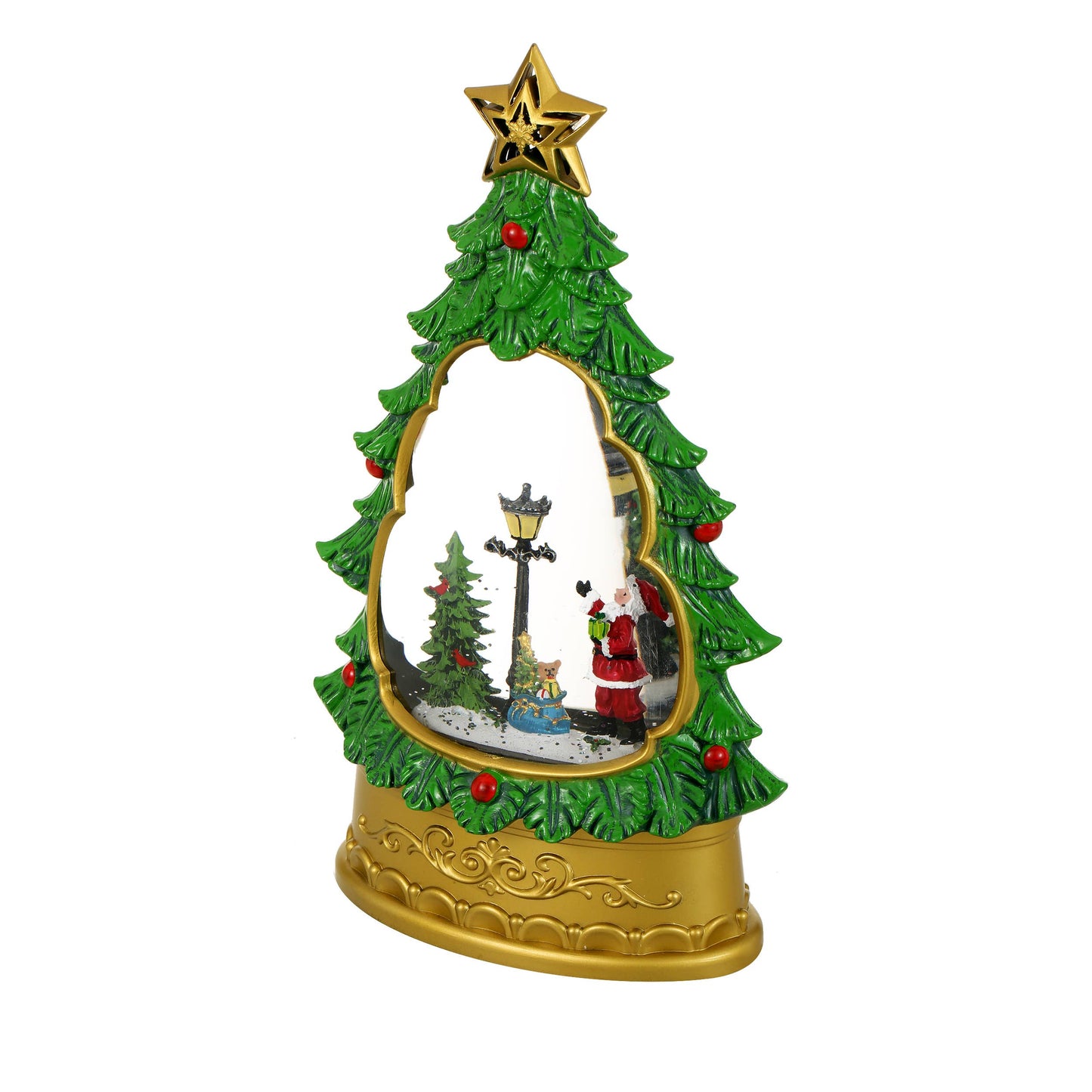 Christmas Musical Lighted Water Glitter Snow Globe Lamp