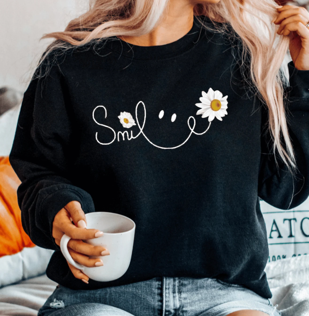 Flower Smile Sweatshirt