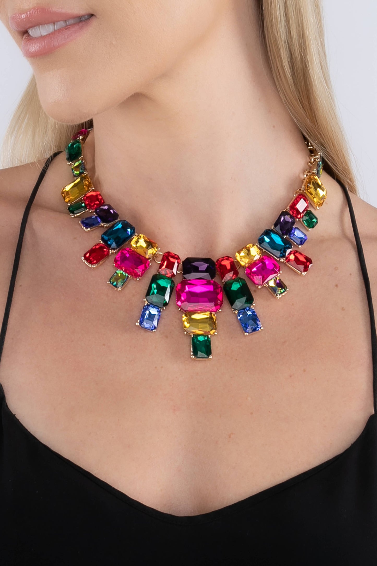 Jamie Rainbow Statement Necklace