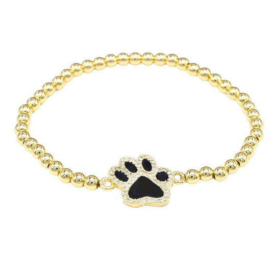 STAINLESS STEEL PAW STRETCH BRACELET MB-2382