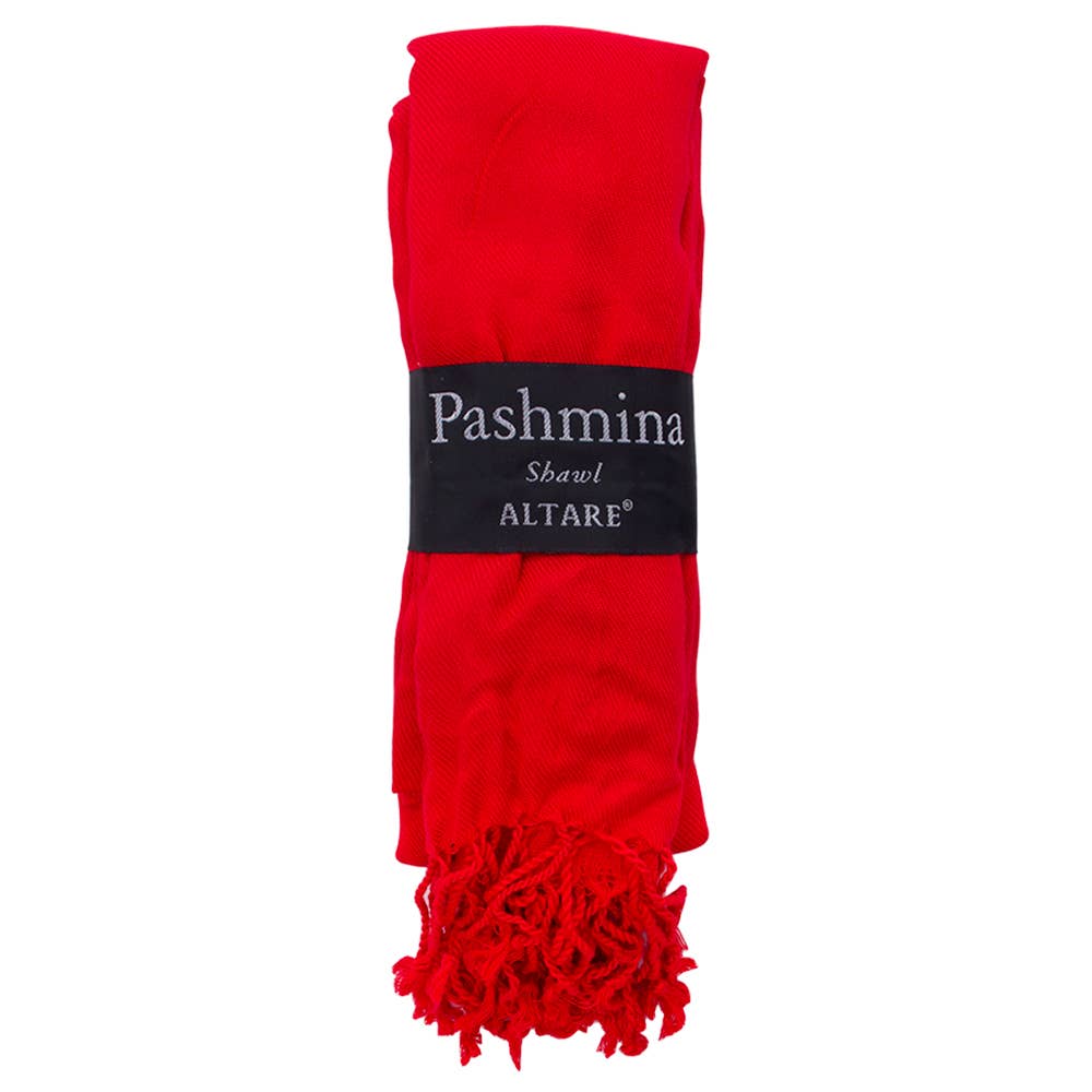 VISCOSE FRINGED PASHMINA SCARF SHAWL, 9129 AL