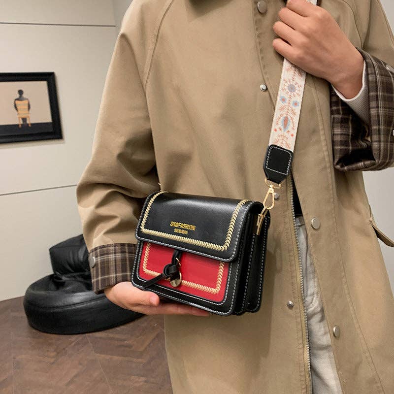 Fashion Vintage Crossbody Shoulder Bag Square