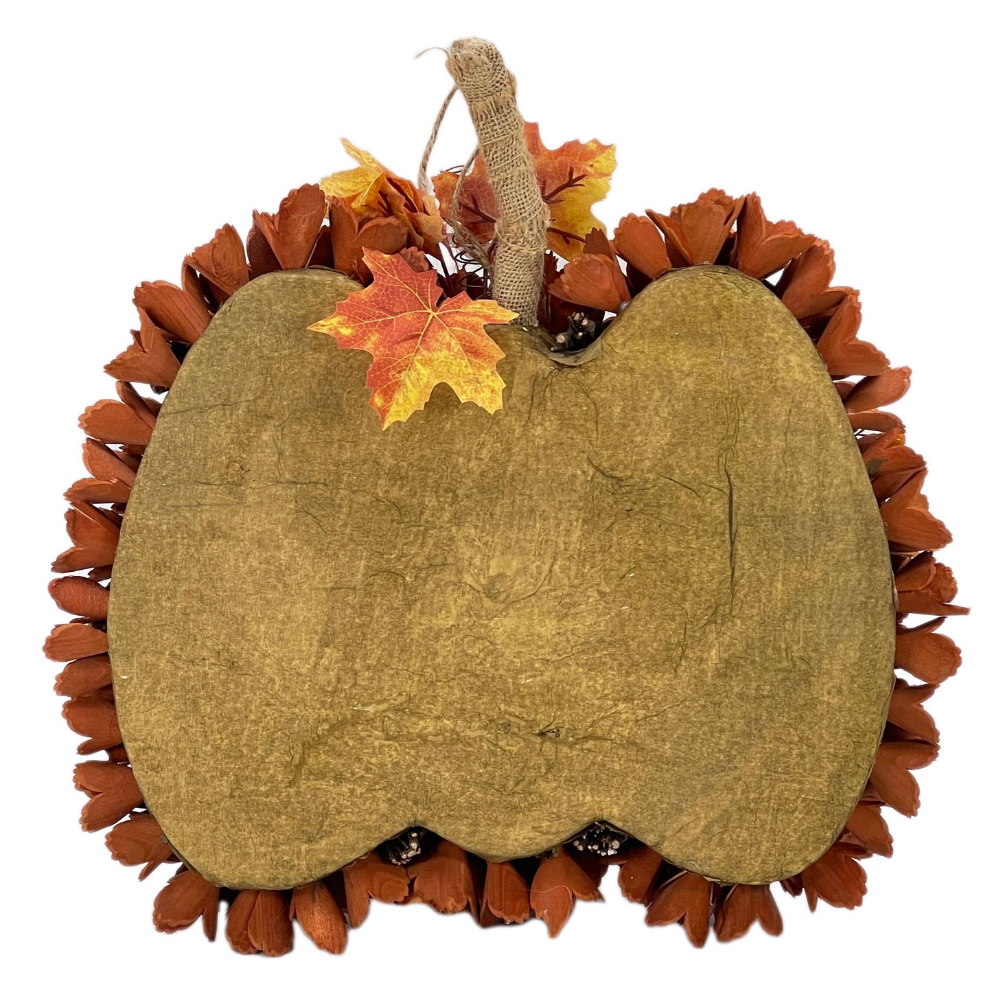 Woodcurl Pumpkin Wall Wreath  w/ Hanger Harvest Fall Decor