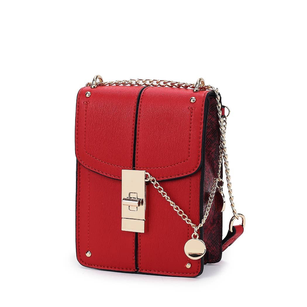 Iona Crossbody Handbag Vegan Leather Women By Mia K