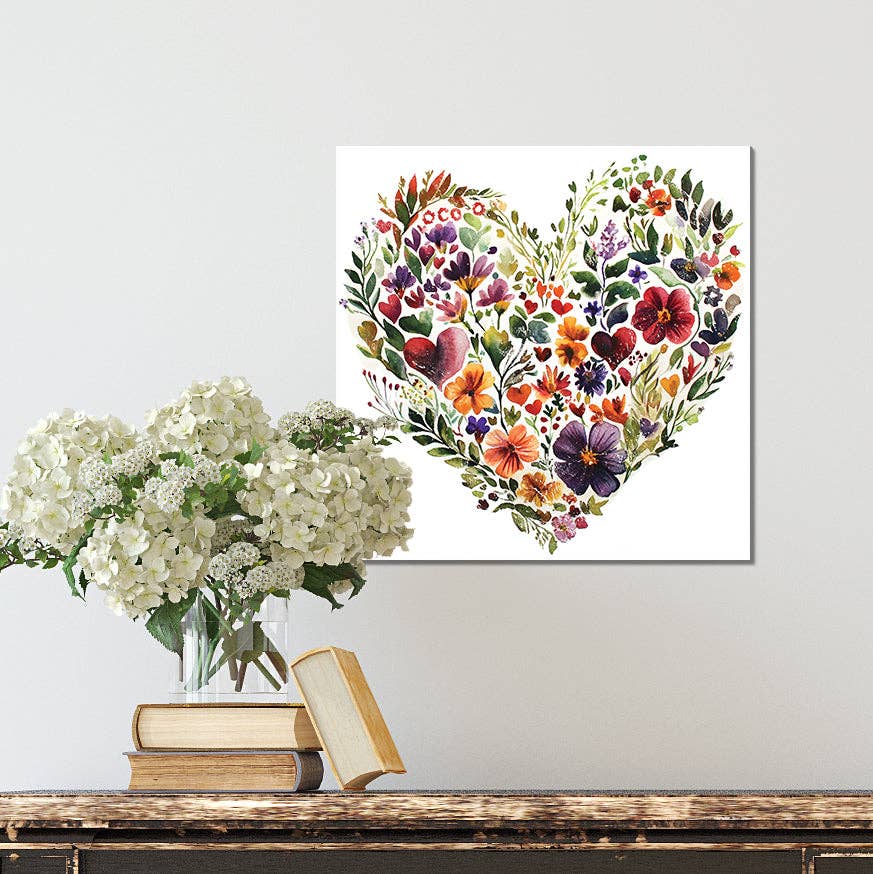 Valentine Wall Decor | Vintage Valentine’s Canvas | Modern Farmhouse Mantel Entryway Decor | Valentine’s Day Decoration | 3 Sizes