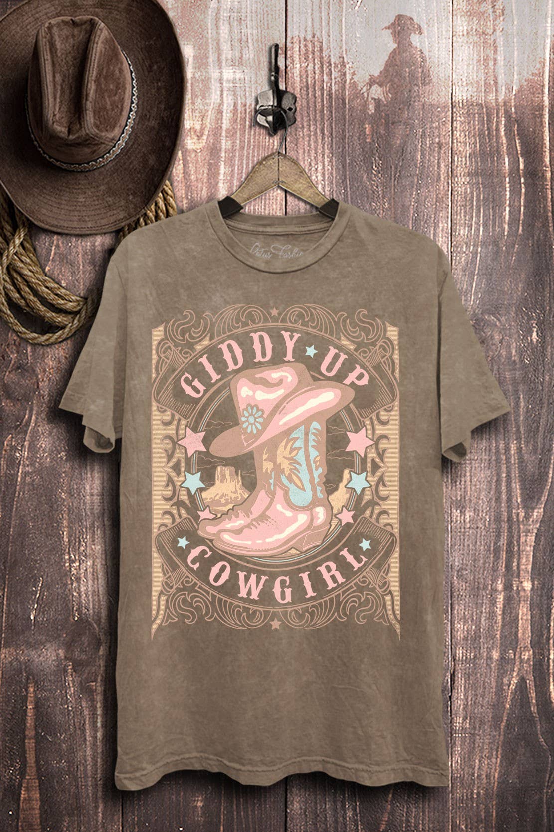Giddy Up Cowgirl Graphic Top