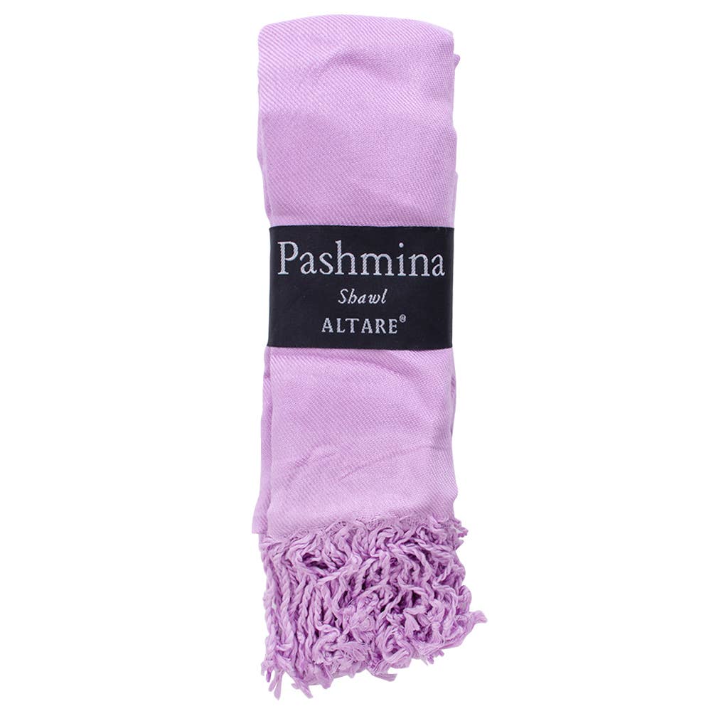VISCOSE FRINGED PASHMINA SCARF SHAWL, 9129 AL
