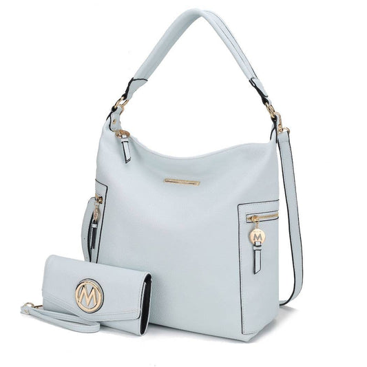 Ophelia Vegan Leather Women Hobo Bag with Wallet by Mia K