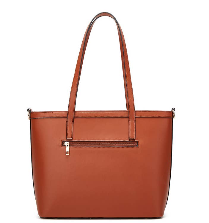Textured Tote Bag 4-Piece Set