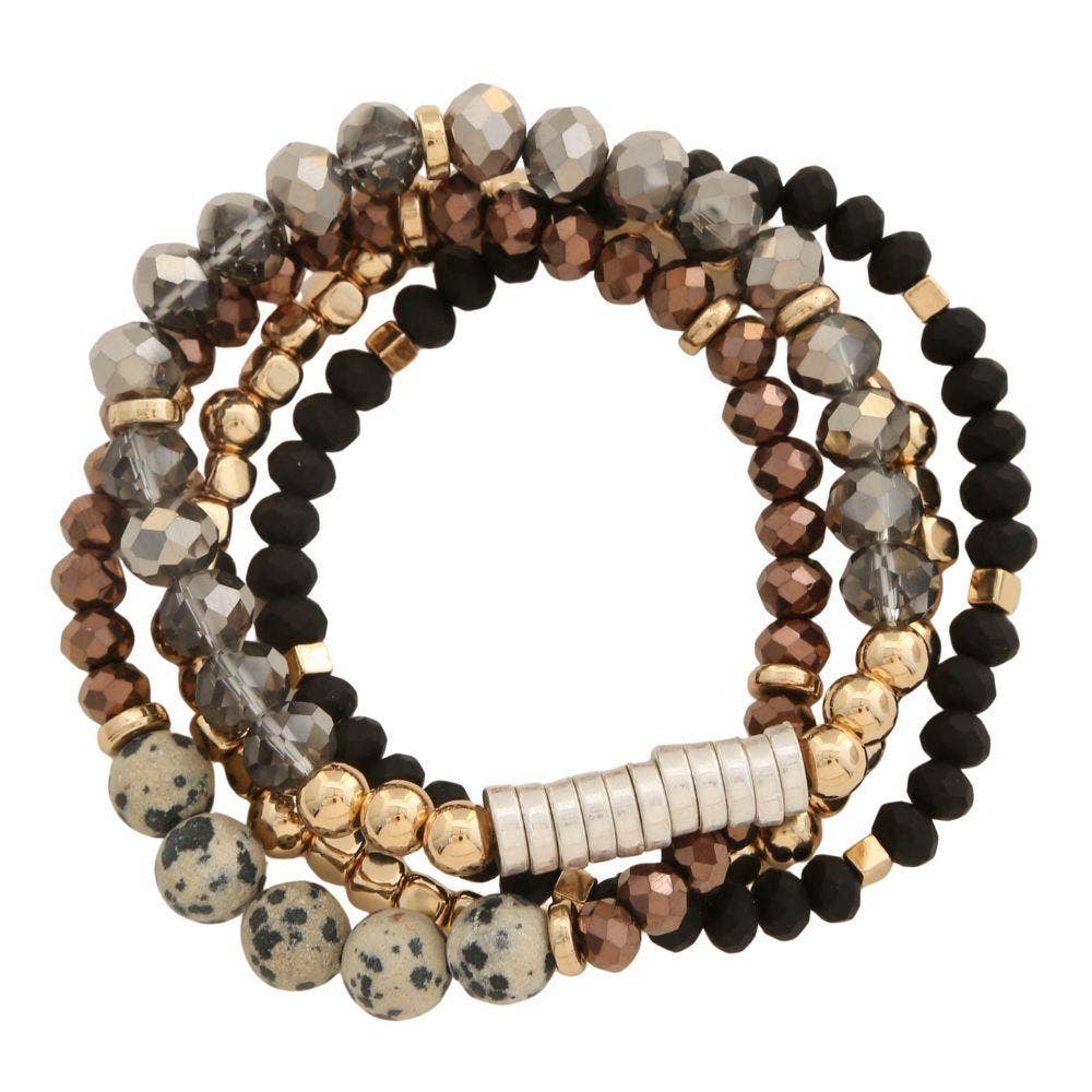 Multi Stretch Beads Bracelet BD-10163