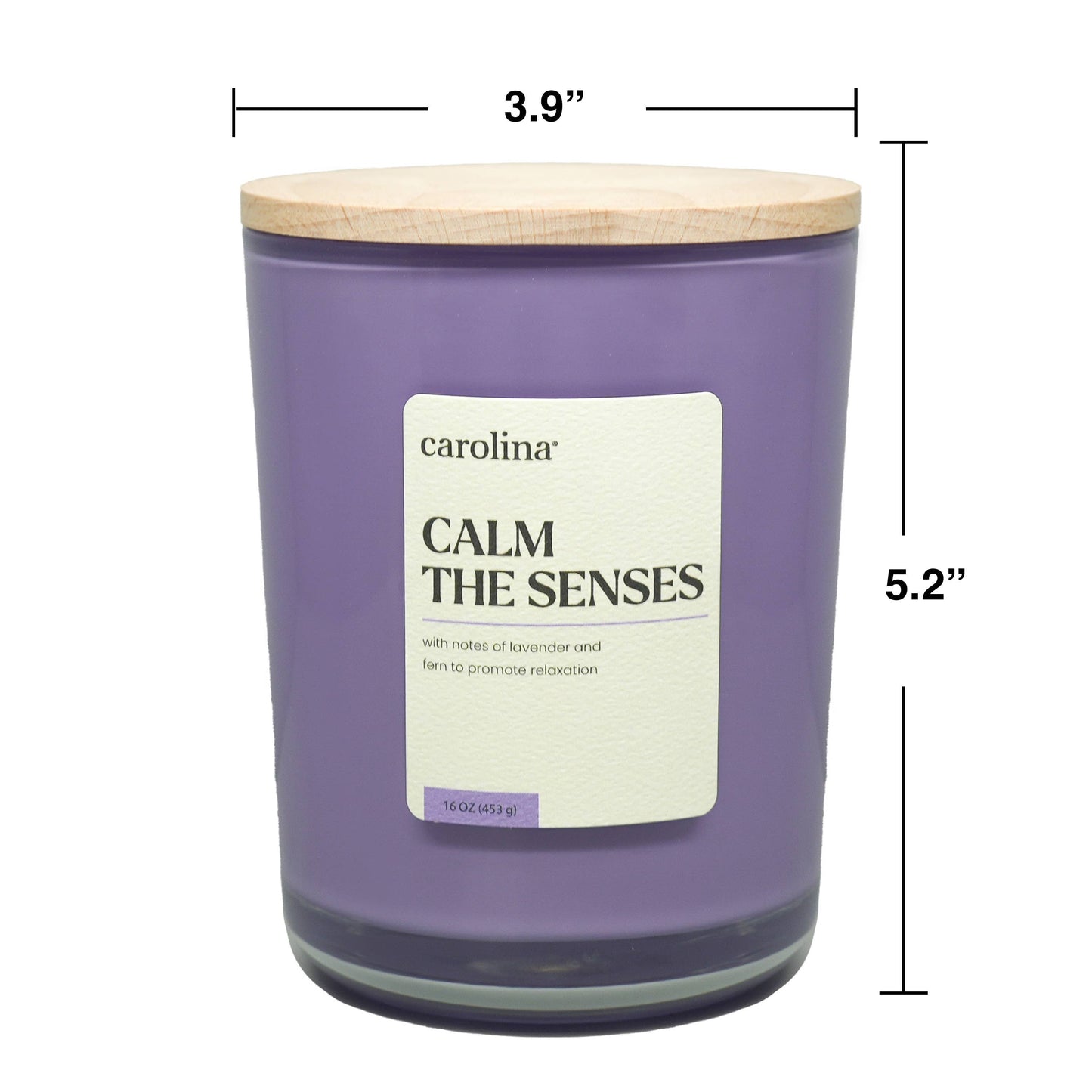 Calm the Senses, 2 Wick 16oz Wellness Scented Jar Candle