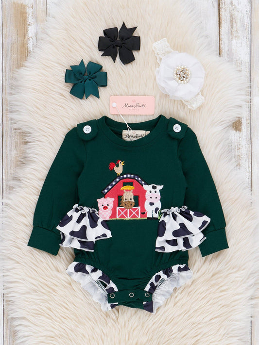 Hunter Green Farm Friends Ruffle Bubble - Restocked!