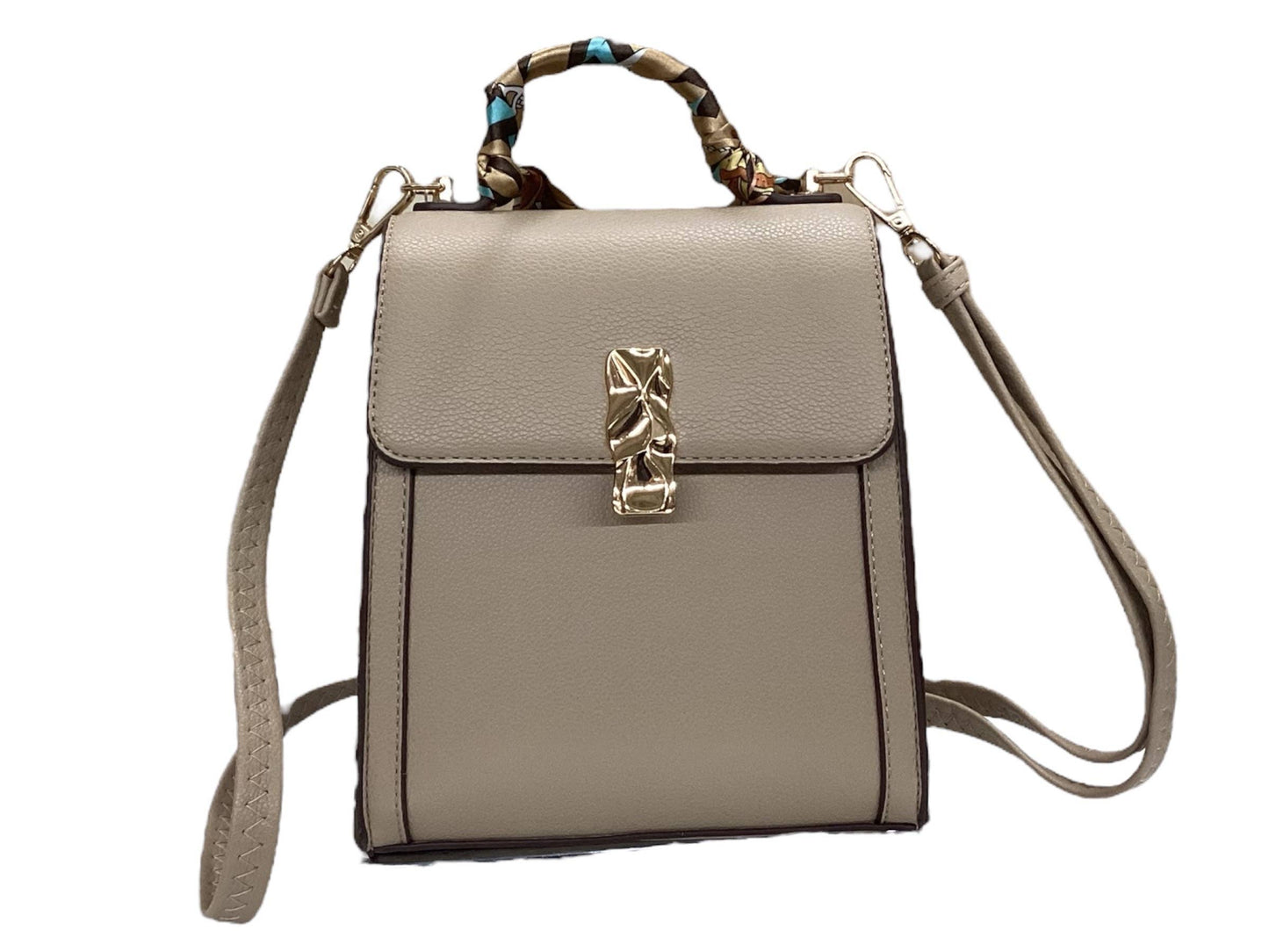 7525 - Crossbody Bag With Silk Scarf