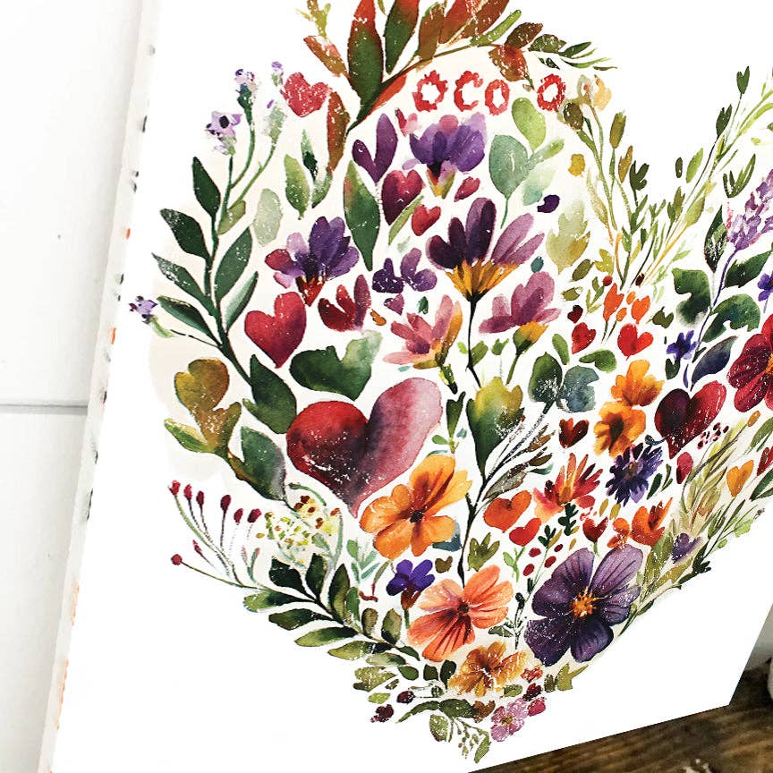 Valentine Wall Decor | Vintage Valentine’s Canvas | Modern Farmhouse Mantel Entryway Decor | Valentine’s Day Decoration | 3 Sizes