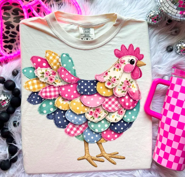 Chicken Patchwork Tee