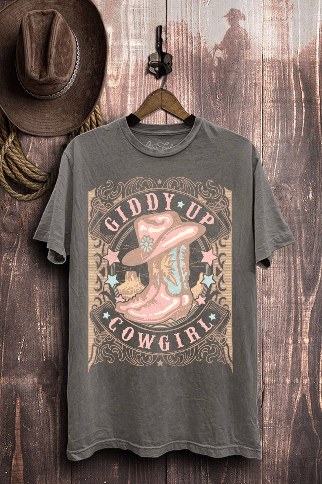 Giddy Up Cowgirl Graphic Top