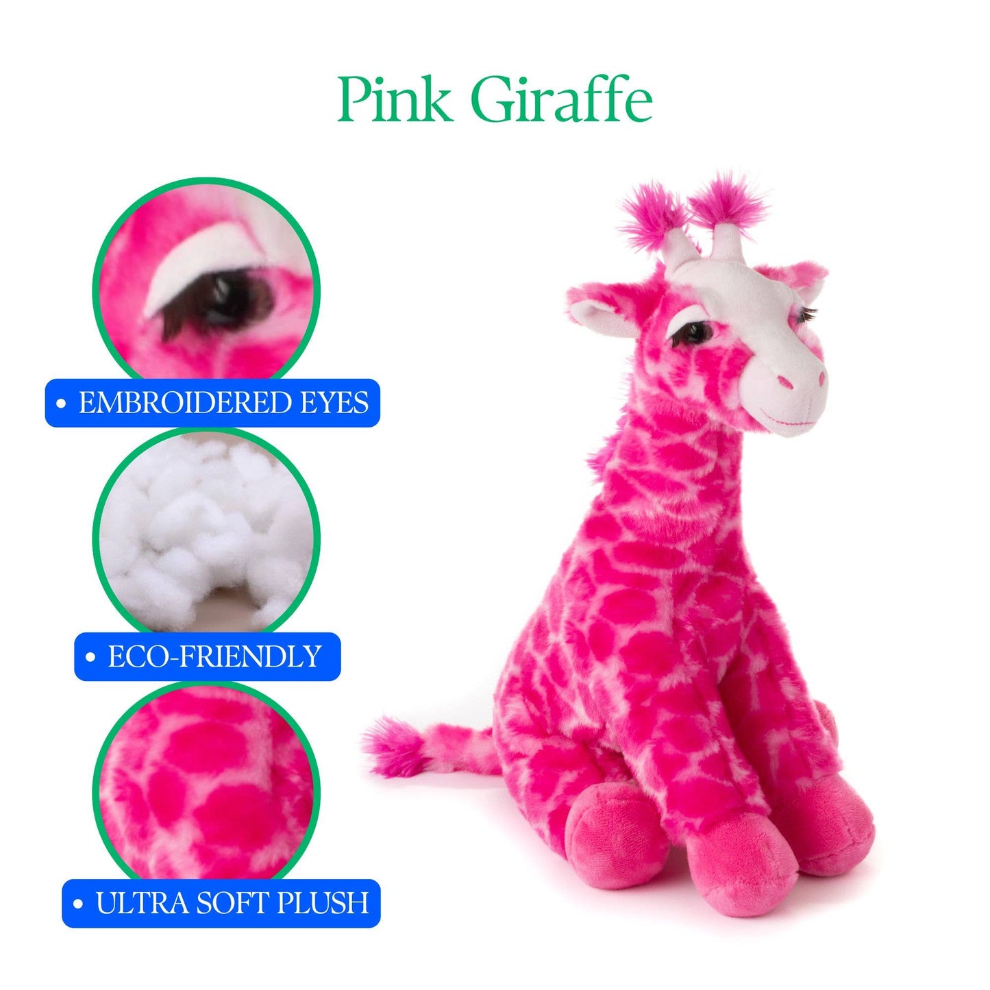 Wild Onez Giraffe Pink Medium 14" (35cm)