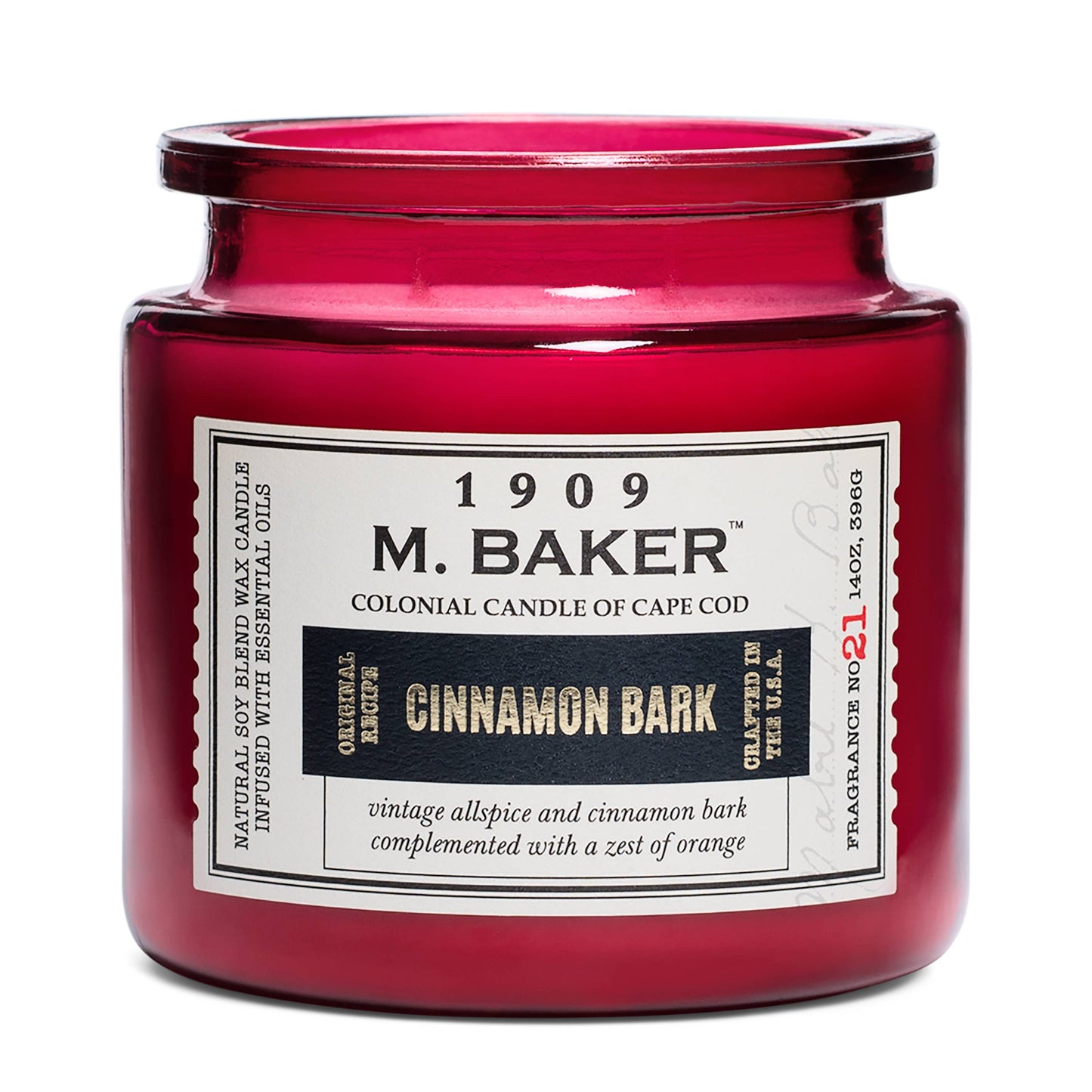 M Baker Cinnamon Bark, 2 Wick, 14oz
