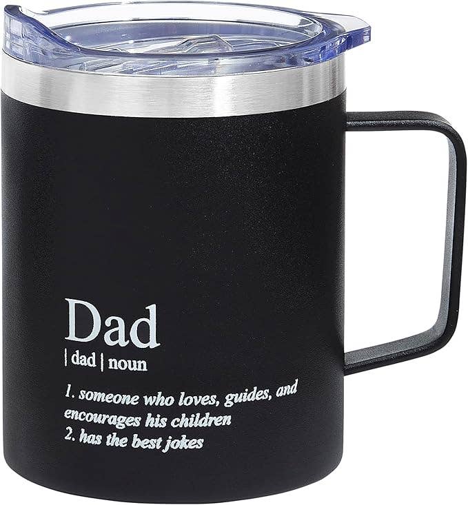 12oz Stainless Steel Insulated Coffee Mug with Handle & Lid