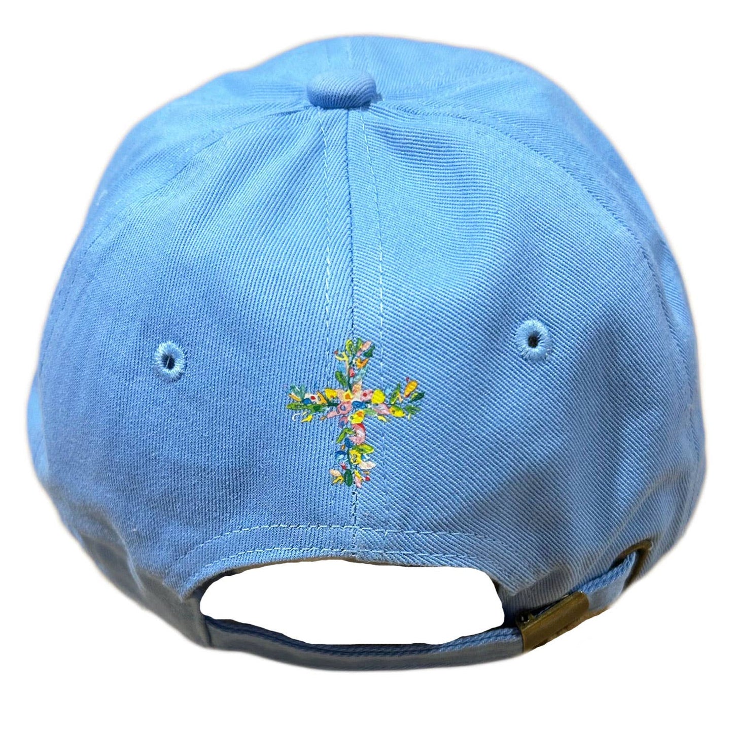 Floral Cross Women's Colorful Christian Themed Baseball Cap