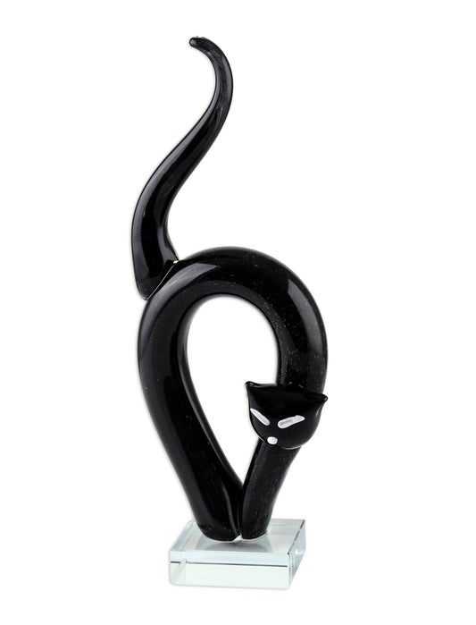 Black Cat On Crystal Base