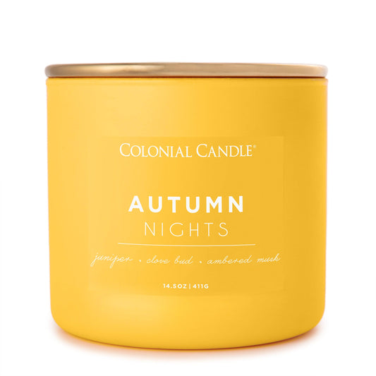 Pop of Color Autumn Nights, 3 Wick, 14.5oz