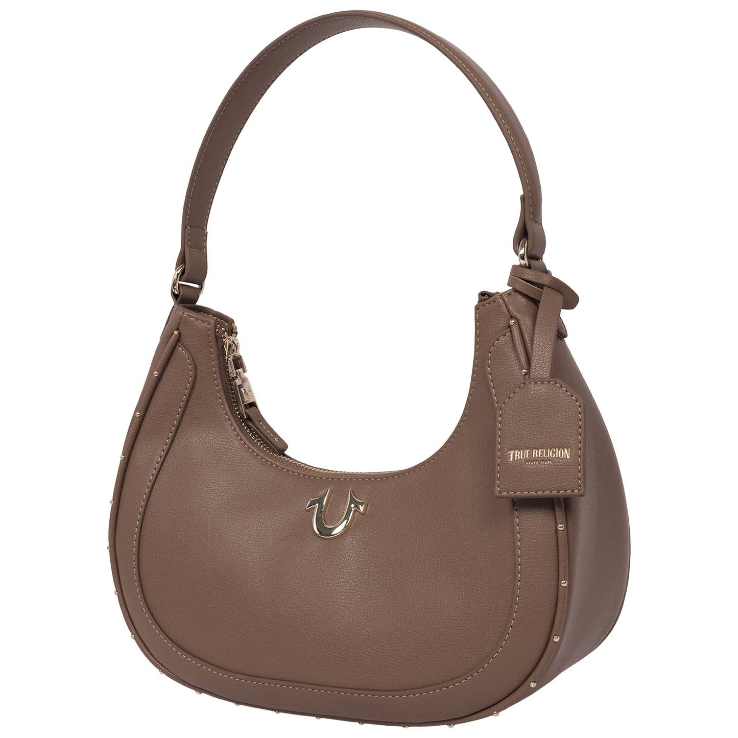 True Religion Zip Top Crescent Hobo Bag