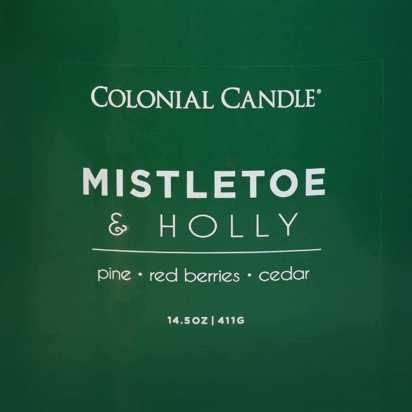 Mistletoe & Holly Scented Jar Candle, Soy Blend Wax, 14.5oz