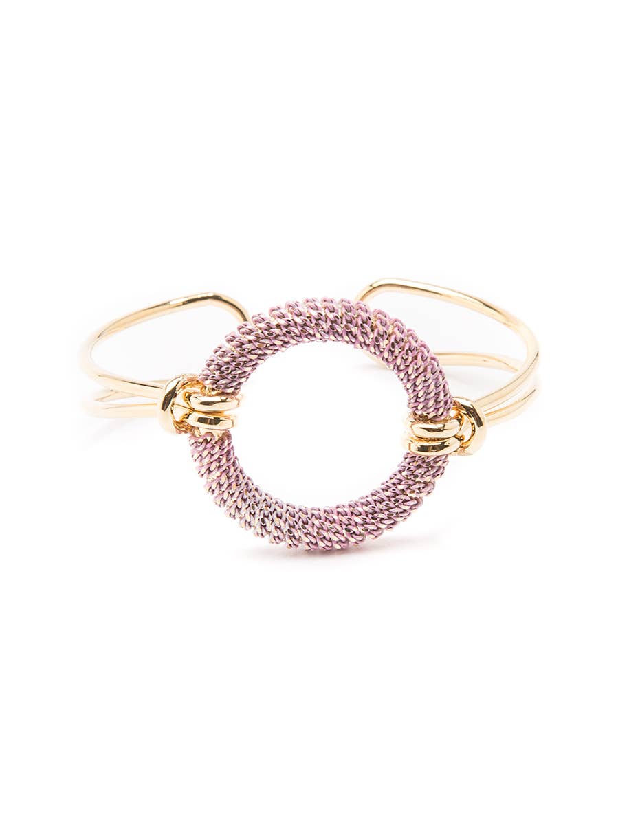 Ombre Chain Circle Cuff Bracelet