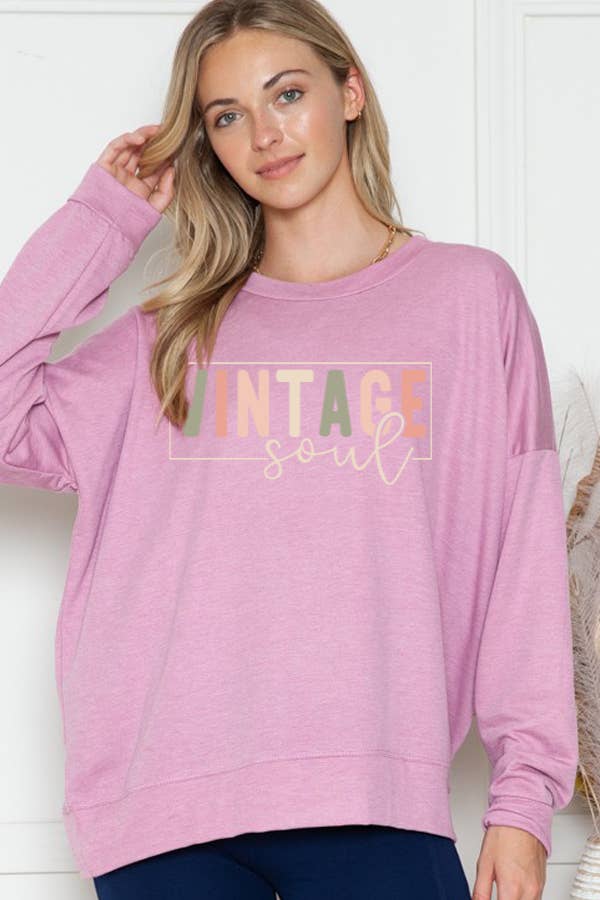 SWEATSHIRT VINTAGE SOUL PRINT