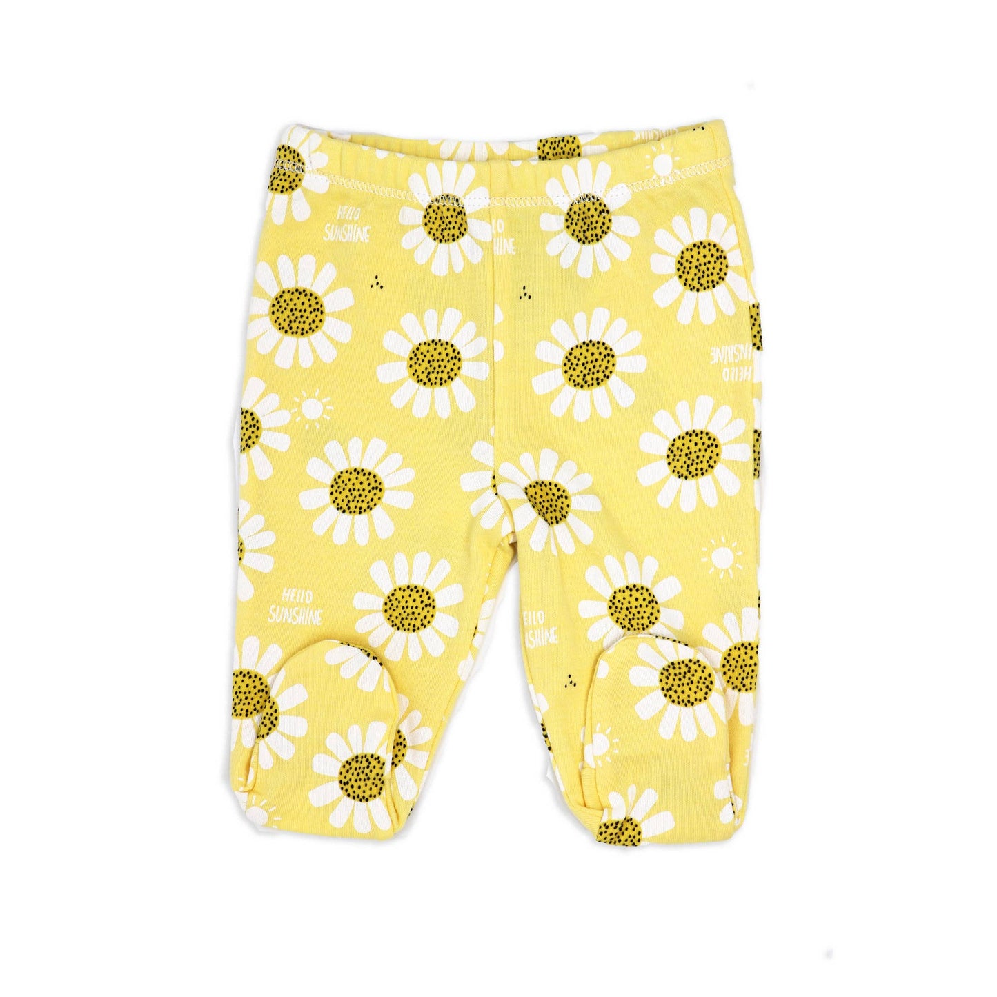 Girls 3 Piece Footed Set: Sunshine