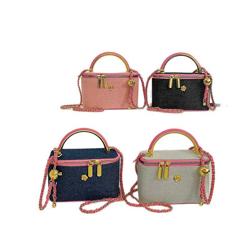 Chanel Style Box Shoulder Handbag Crossbody