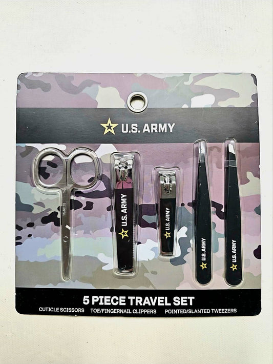 5pc U.S. Army Travel Grooming Set - BLACK