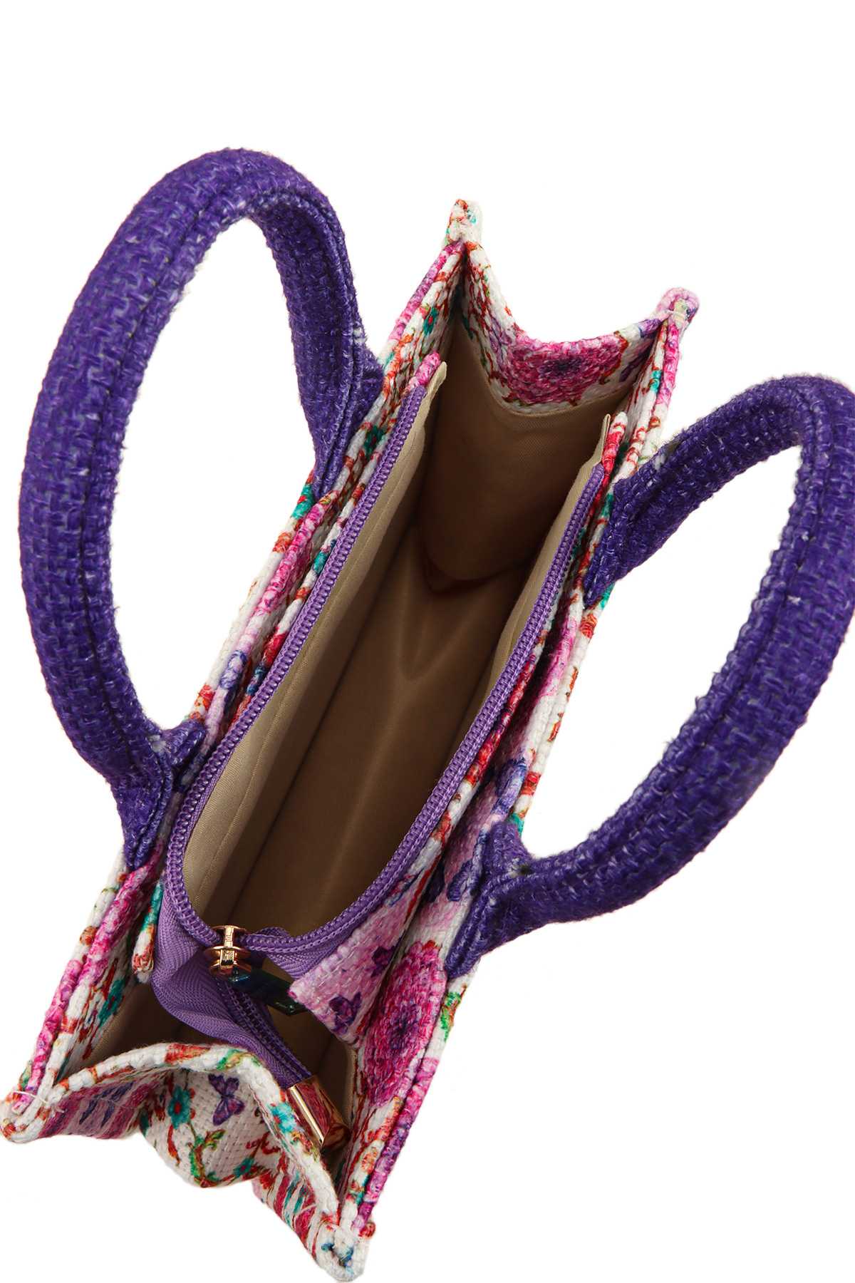 AMOUR FLOWER OBLIQUE BOOK SMALL TOTE BAG 2242