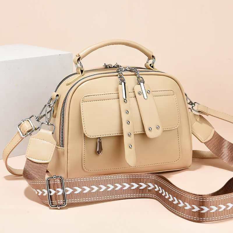 Chic colorblock handbag crossbody bag