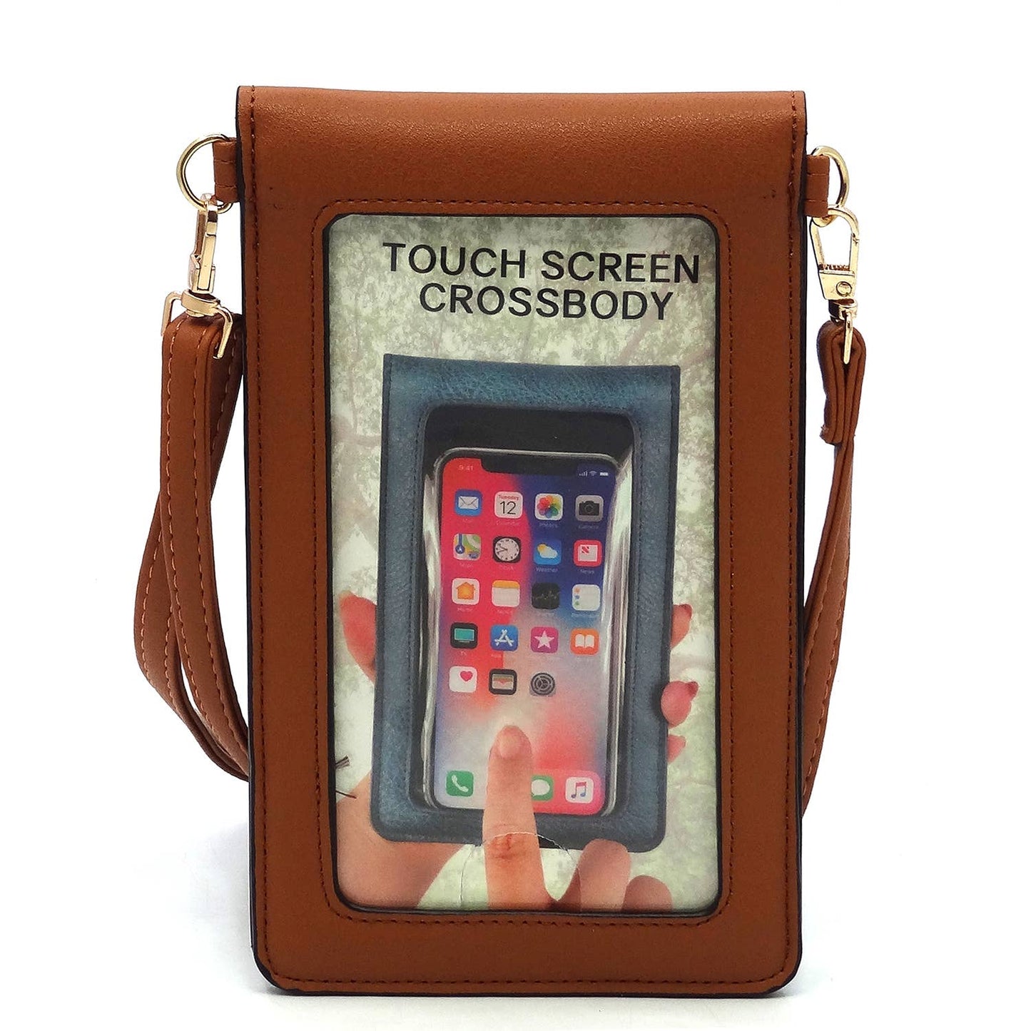 BT082 Tartan Plaid Check Cell Phone Purse Crossbody Bag