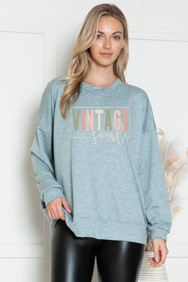 SWEATSHIRT VINTAGE SOUL PRINT