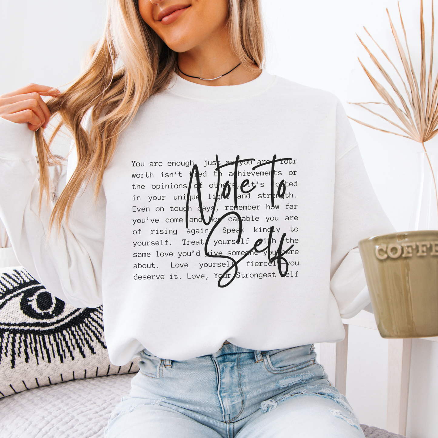 Note to Self Inspirational Definition Women's Sweatshirt