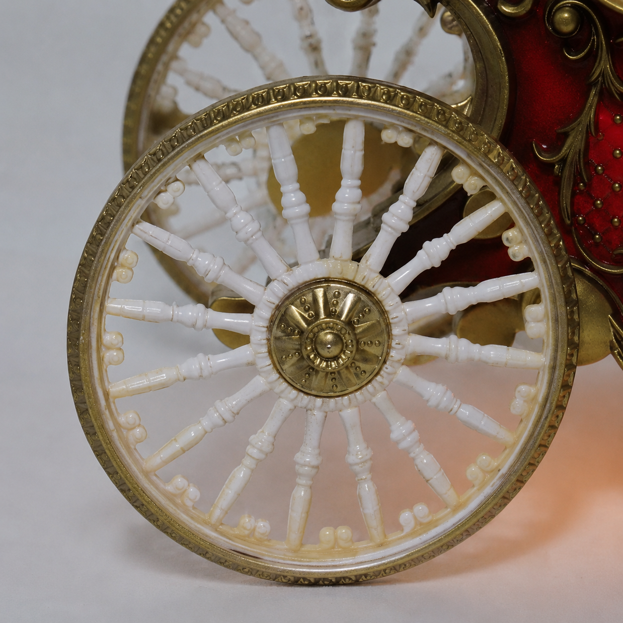 10.25"L Lighted Santa Carriage Glitter Globe, Xmas Decor