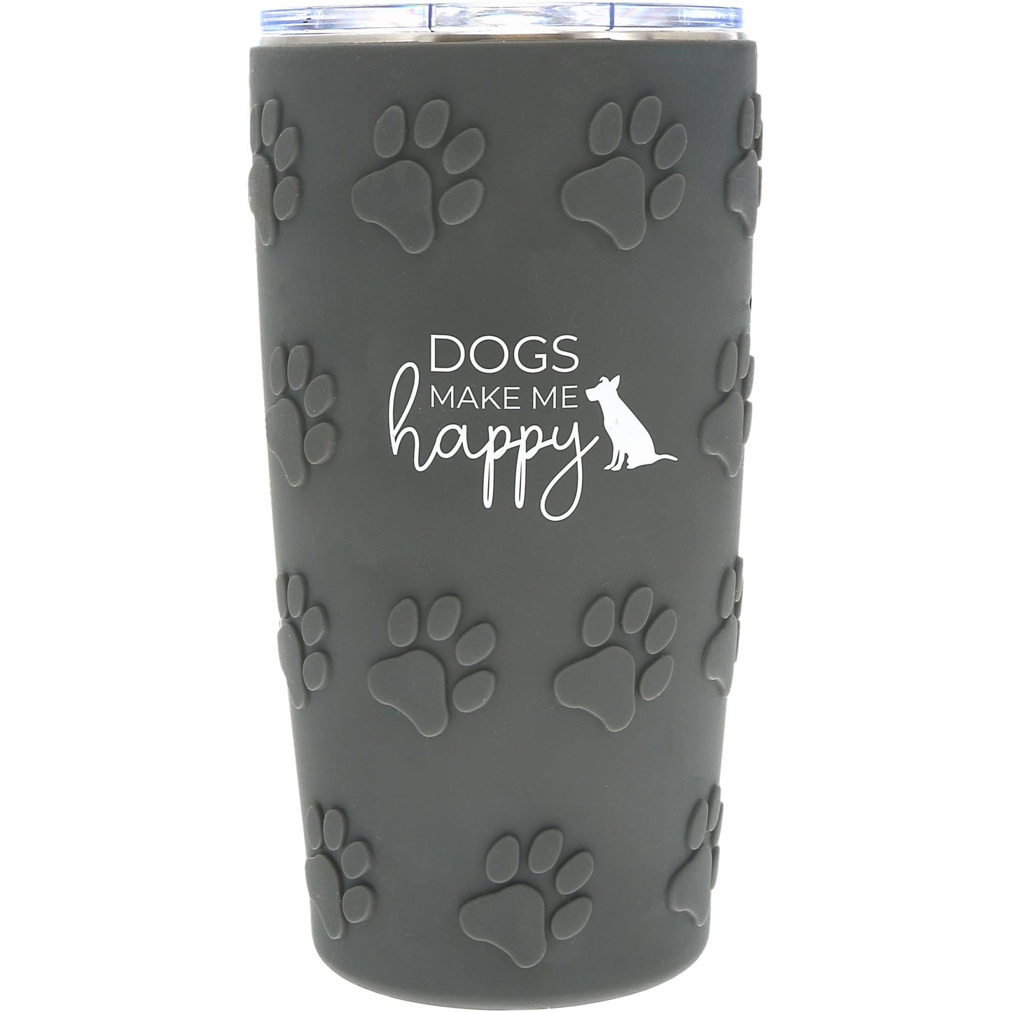 Dogs - 20 oz Travel Tumbler with 3D Silicone Wrap
