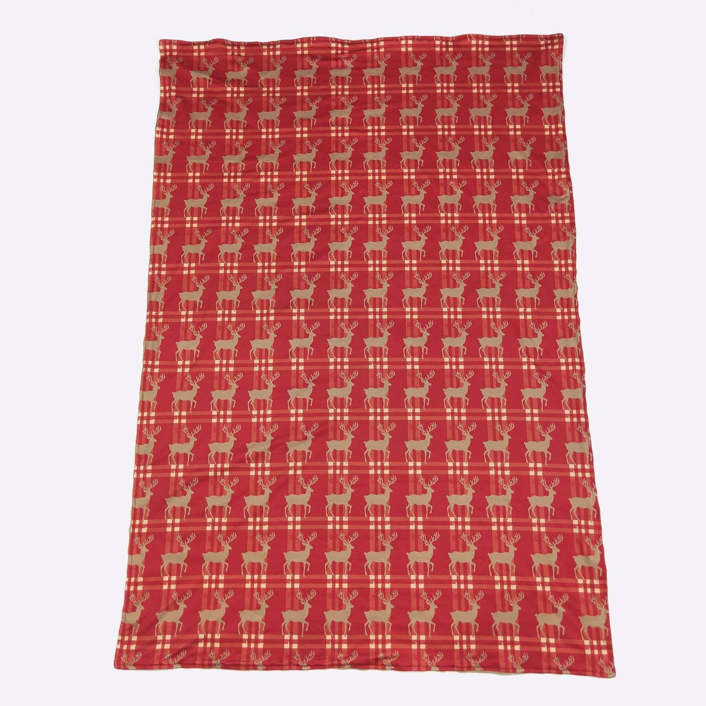 Tartan Deer Blanket