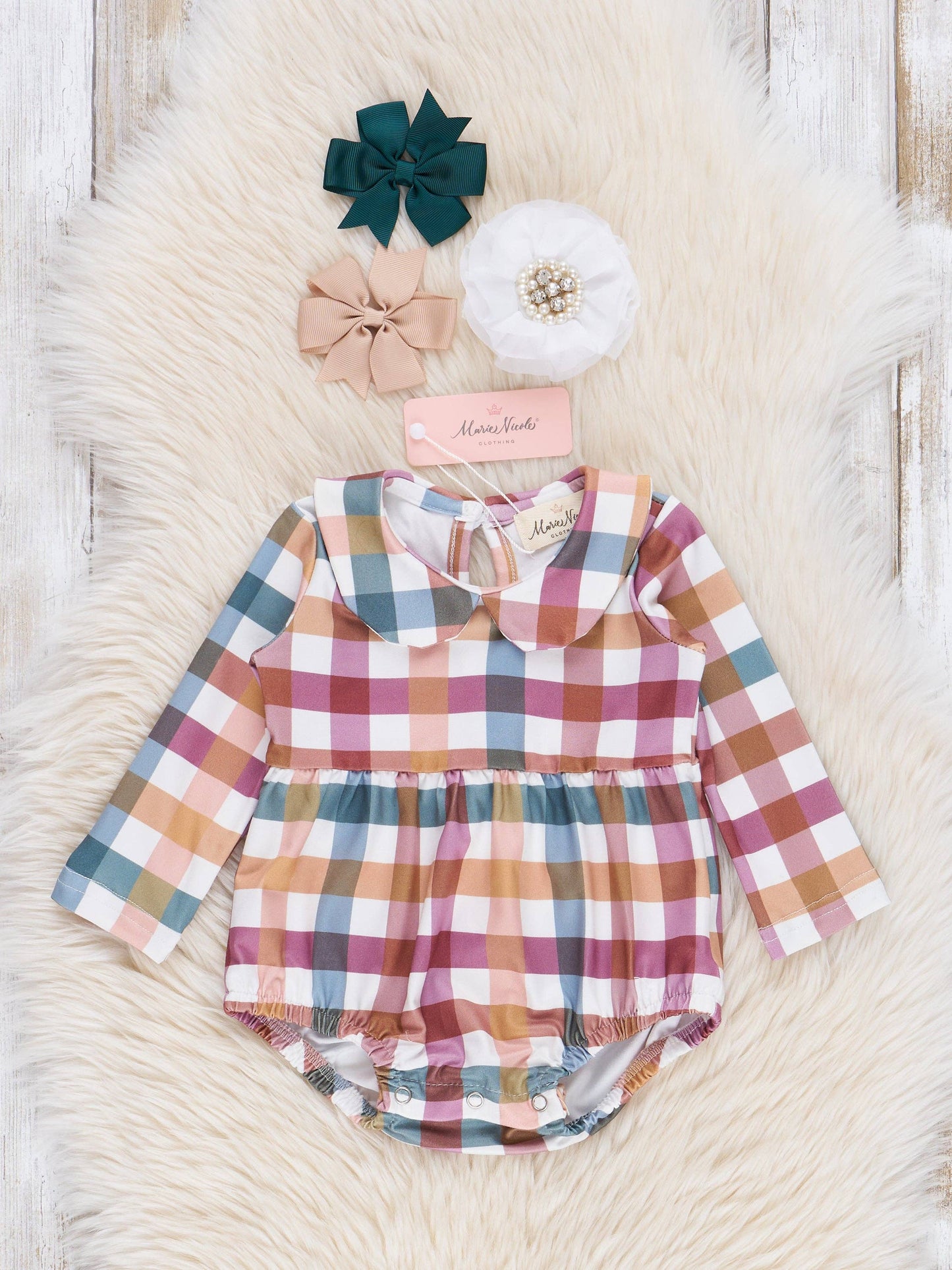 Cranberry Vintage Plaid Bubble