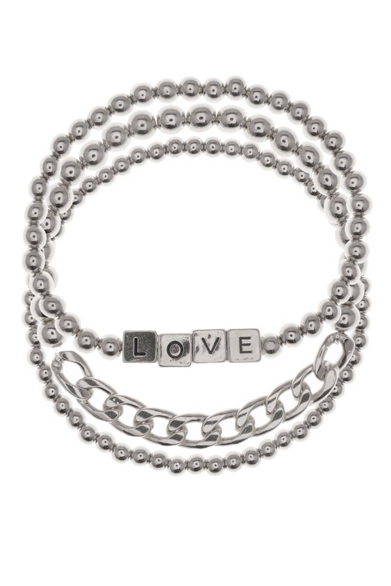 Metal store ball bracelet