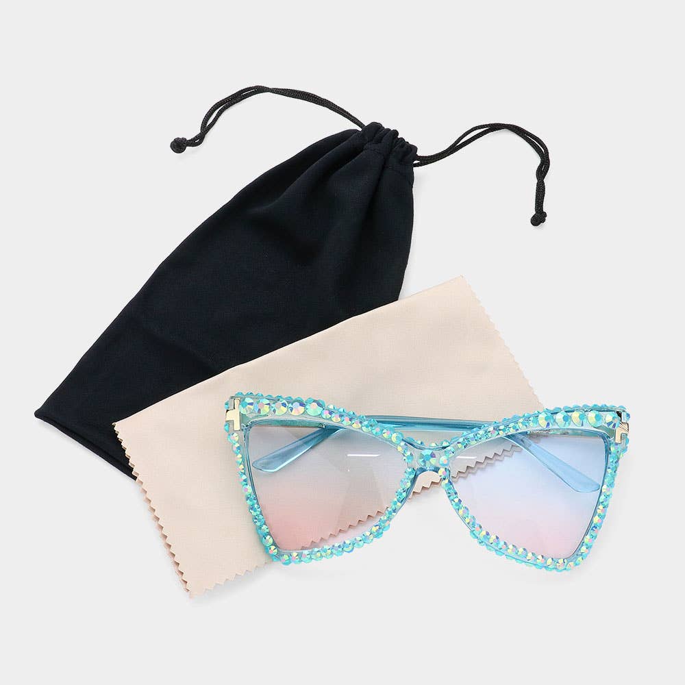 Studded Cat Eye Sunglasses