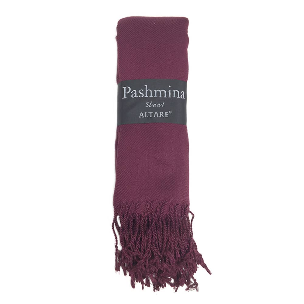 VISCOSE FRINGED PASHMINA SCARF SHAWL, 9129 AL