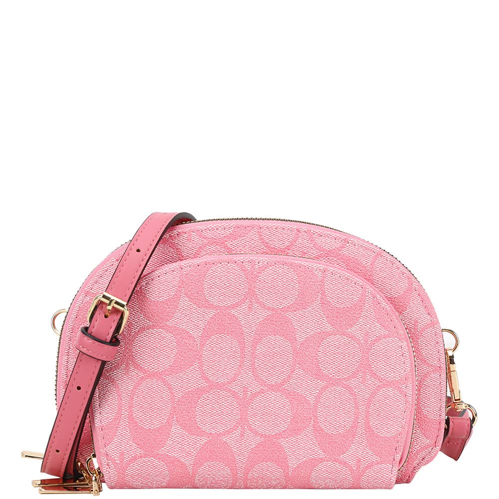 ROUND OVAL PRINT CROSSBODY BAG, XFT 1337