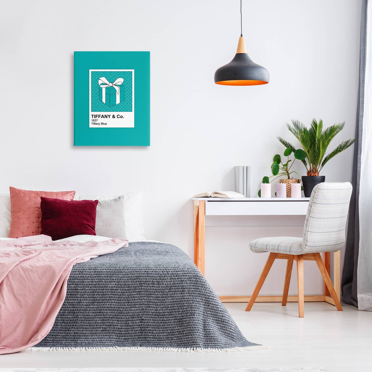 Blue Fashion Hue Canvas Art