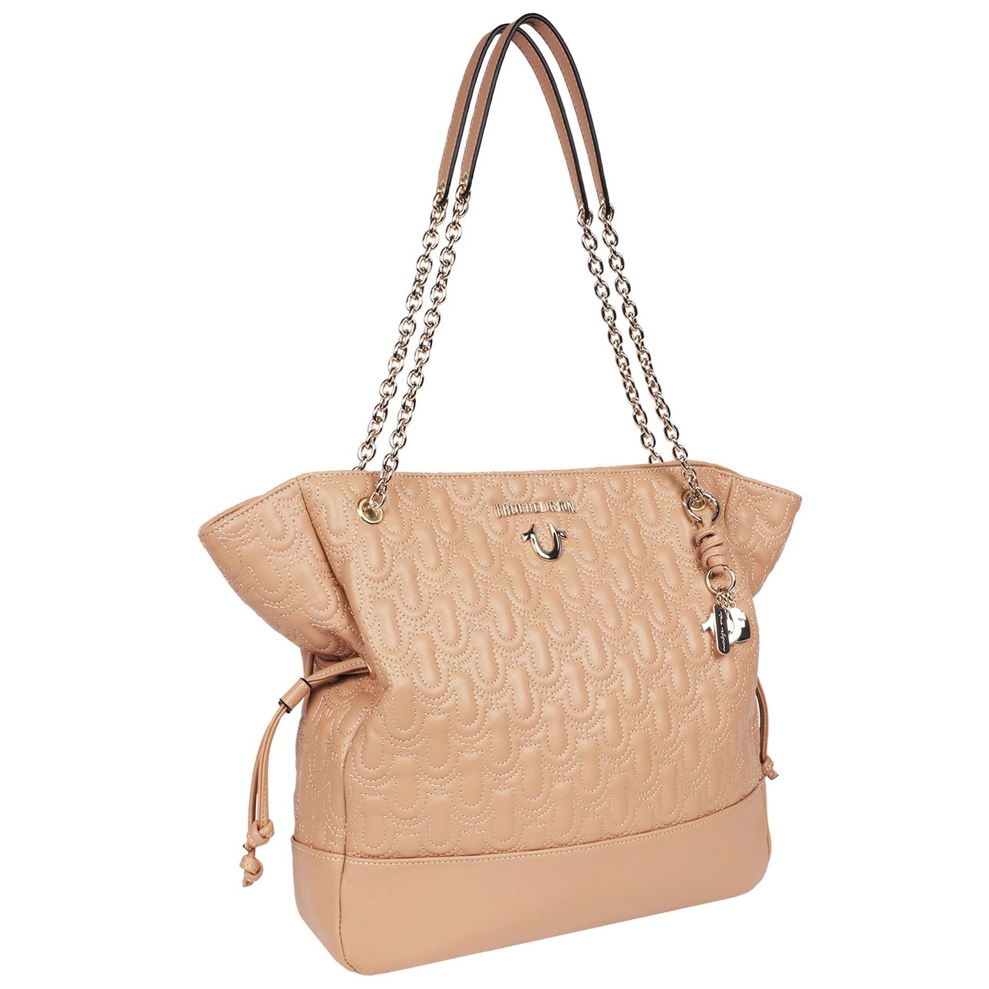 True Religion Cinch Side Soft Logo Tote