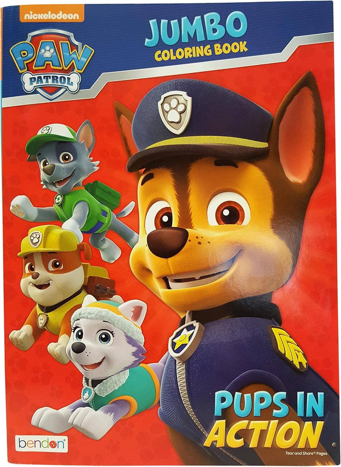 Paw Patrol Jumbo Coloring Book - Pups in Action assorted boo