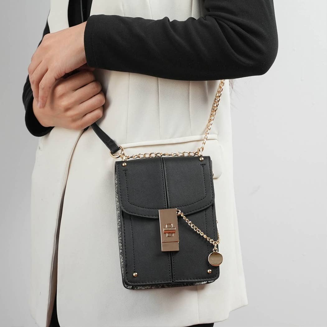 Iona Crossbody Handbag Vegan Leather Women By Mia K